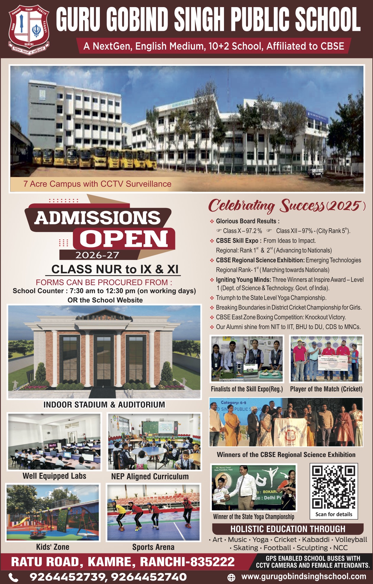 GGSPS Admission Flyer 2026-27
